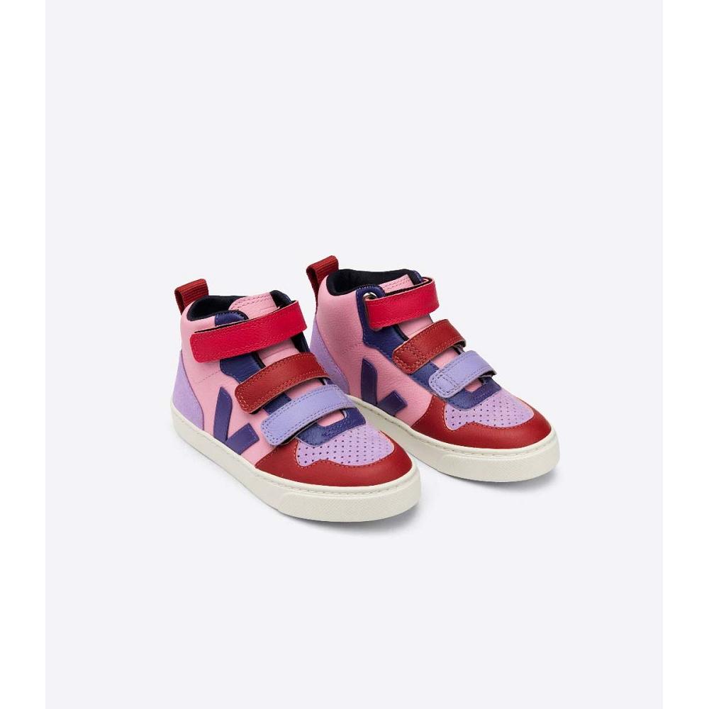 Kids' Veja V-10 MID CHROMEFREE Shoes Multicolor | SG 743BEX